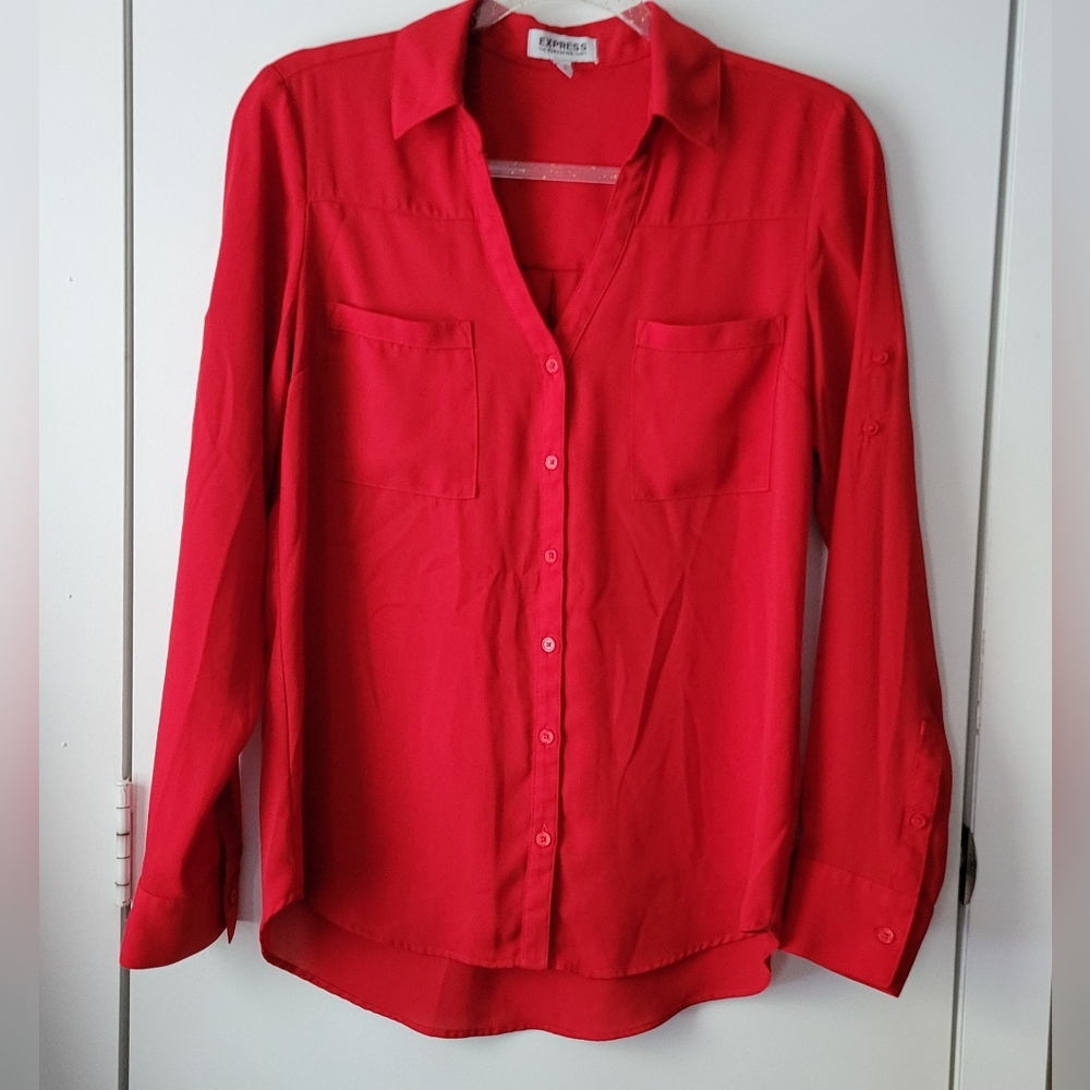 Express Portofino Red Blouse